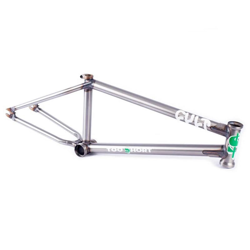 Cult 2 Short 2026 BMX Frame (Clear Coat Raw) – The Cut BMX