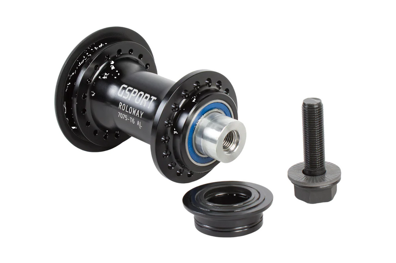 GSport Roloway Front BMX Hub (Black) – The Cut BMX GSport Roloway Front BMX Hub (Black) – The Cut BMX
