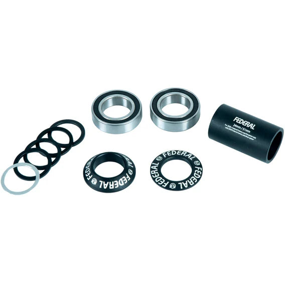 Federal V2 Mid BMX Bottom Bracket (Black) – The Cut BMX Federal V2 Mid BMX Bottom Bracket (Black) – The Cut BMX