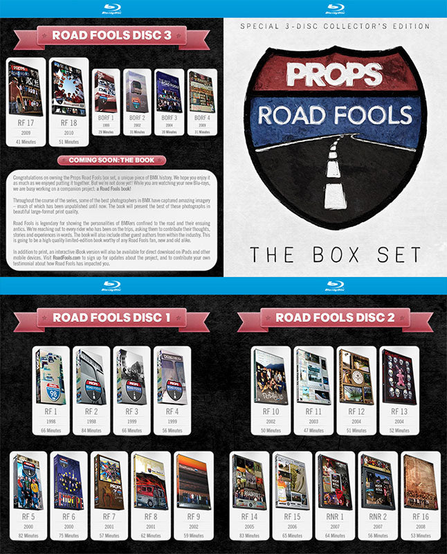 Props Road Fools Collector's Edition Blu-Ray Box Set – The Cut BMX