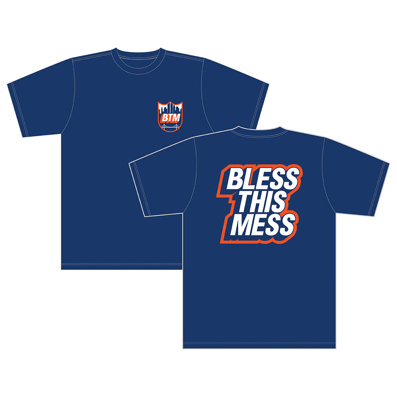 S&M Bless This Mess T-Shirt (Navy Blue / Edwin Delarosa)