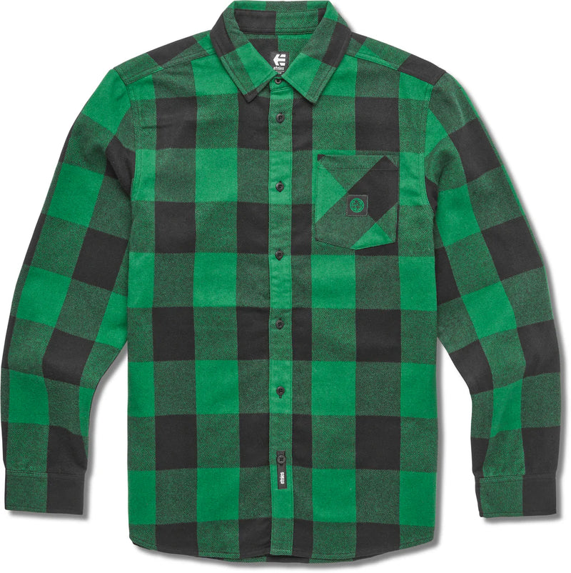 Etnies X DIG BMX Longsleeve Flannel Shirt (Green/Black)