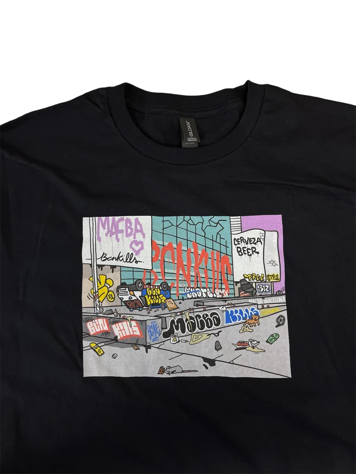 BCN Kills Parallel T-Shirt  - Negro