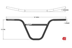 Odyssey Super Highway BMX Bars (Black / 9.5 Odyssey Super Highway BMX Bars (Black / 9.5