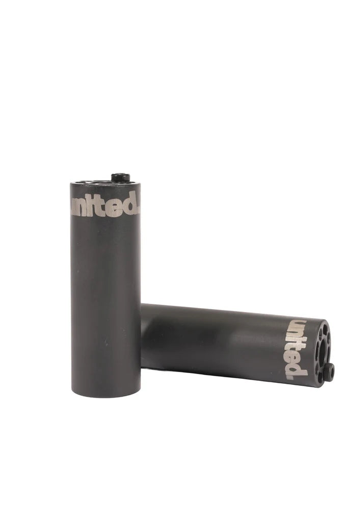 United RDS Metal BMX Pegs (Black)