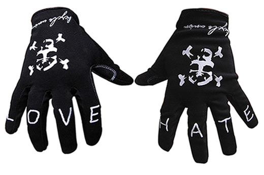 Bicycle Union Love Hate BMX Gloves (Black)