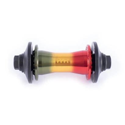 Cult Crew BMX Front Hub (Rasta Colorway)