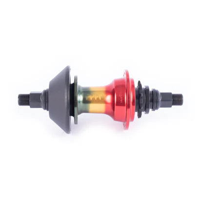 Cult Crew Hybrid BMX Hub (Rasta Colorway)