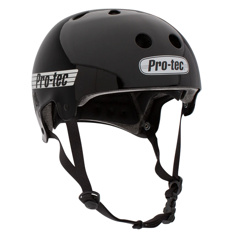 Protec Old School Certified Helmet (Small - Gloss Black)