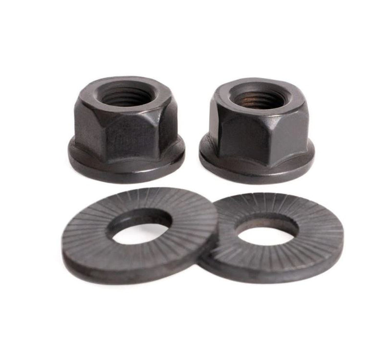 Rant Party On V2 Front Hub 3/8mm Axle Nuts (Black)